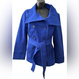 GAP Cobalt Blue Cotton Peacoat Women’s Size Small